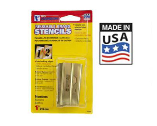 Interlocking Brass Stencils Consumer Packed Set - Carded