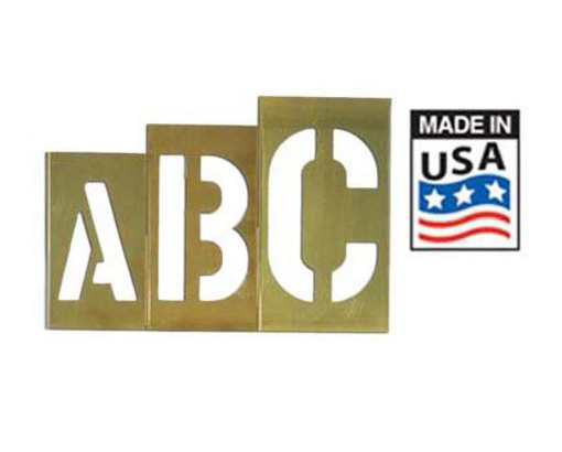 Interlocking Brass Stencils Oversized Letter